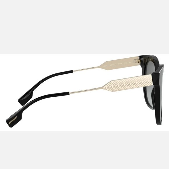 NEW BURBERRY BE4328 3001/11 WOMEN'S SUNGLASSES BLACK - Picture 4 of 6